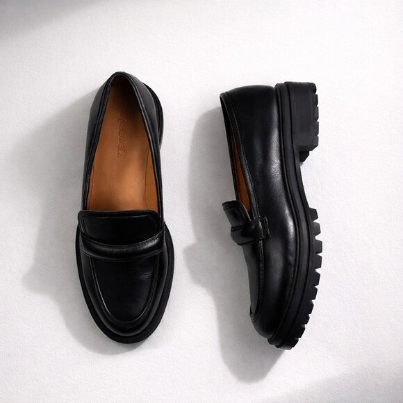 Madewell Shoes - Madewell The Bradley Lugsole Loafer in Leather Women's 9.5M True Black Leather